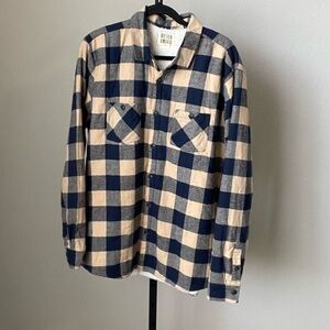 Better Unsaid Plaid Sherpa Lined Plaid Button Down Shirt Shacket Size XXL